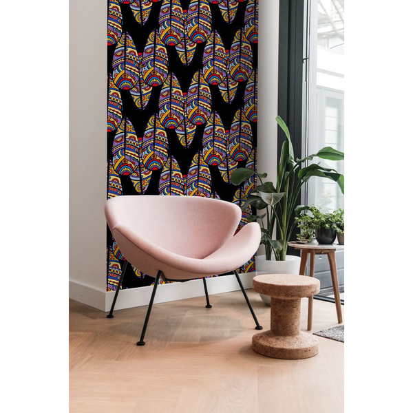 Fotobehang Glas-in-lood luchtspiegelingen