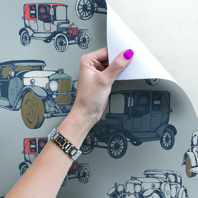 Fotobehang Bij de oldtimerrally