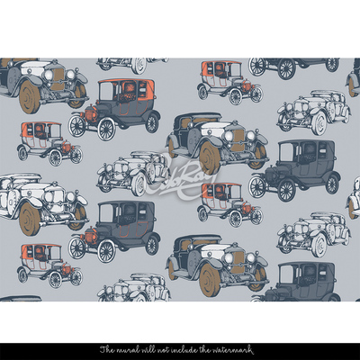 Fotobehang Bij de oldtimerrally