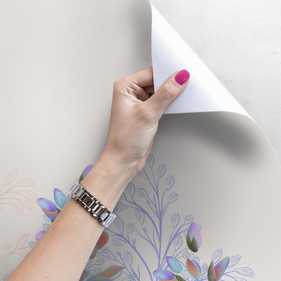 Fotobehang Pastelkleurengekte