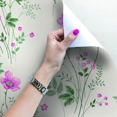 Fotobehang Lente in de bloemenweide