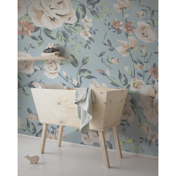 Fotobehang Een frisse ochtend tussen de bloemen