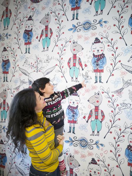 Fotobehang Decemberwandeling