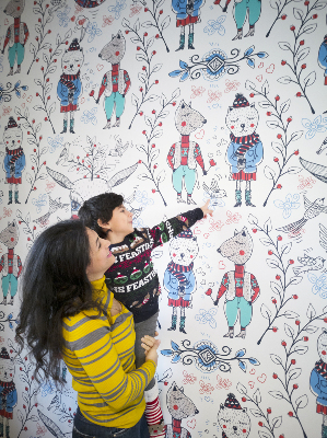 Fotobehang Decemberwandeling