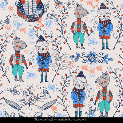 Fotobehang Decemberwandeling