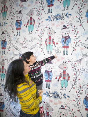 Fotobehang Decemberwandeling