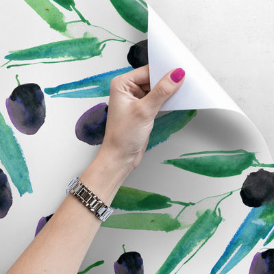 Fotobehang Zwarte olijven