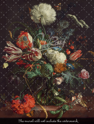 Fotobehang Vaas met bloemen