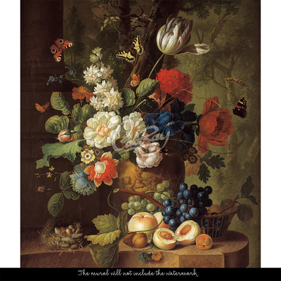 Fotobehang Barok bloemenboeket