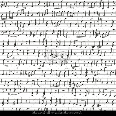 Fotobehang Een notitieboekje vol aantekeningen