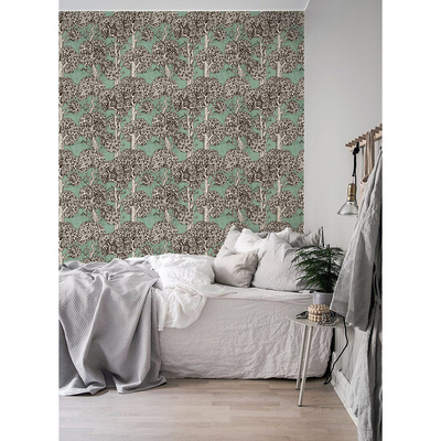 Fotobehang Rustgevende momenten op het gras