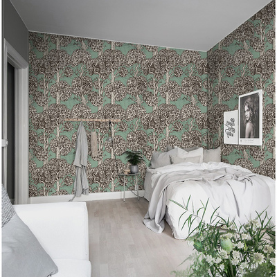 Fotobehang Rustgevende momenten op het gras