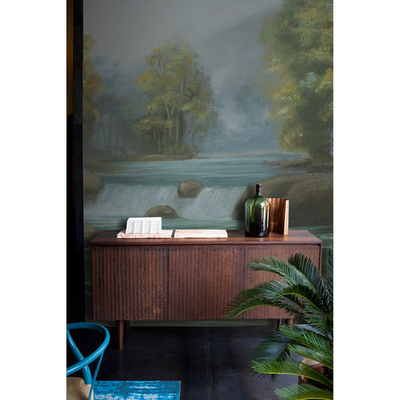 Fotobehang Ontspan bij de brullende waterval