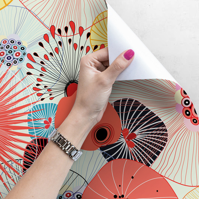 Fotobehang Kleurrijke tuin