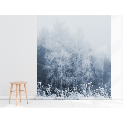 Fotobehang Bomen onder een donsdeken