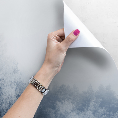 Fotobehang Bomen onder een donsdeken