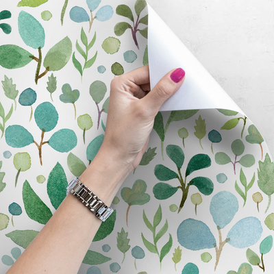 Fotobehang Bladeren gekleed in hoop