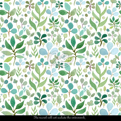 Fotobehang Bladeren gekleed in hoop