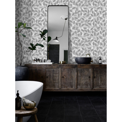 Fotobehang Herfst in een grijze tint