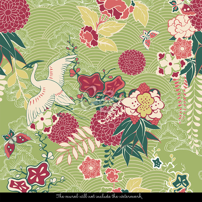 Fotobehang In de Hof van Eden