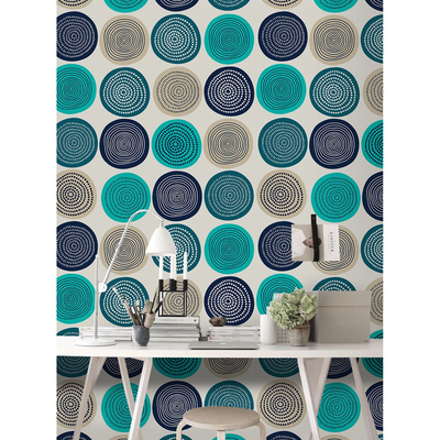 Fotobehang Vrolijke cirkels