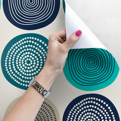 Fotobehang Vrolijke cirkels