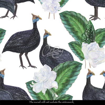 Fotobehang In het fazantenbos