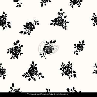 Fotobehang Ochtend tussen de rozen