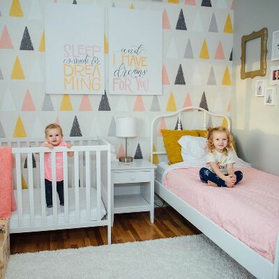 Fotobehang Kleurrijke wimpels