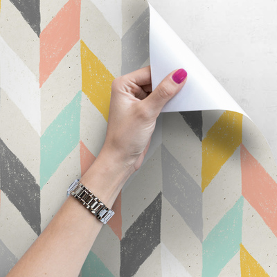 Fotobehang Pastelkleurige kindervisies