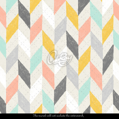 Fotobehang Pastelkleurige kindervisies