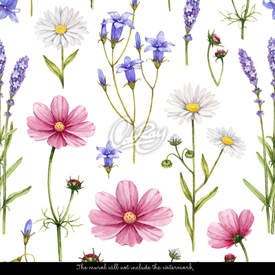 Fotobehang Een dag in de weide