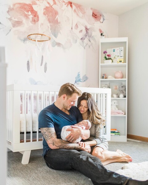 Fotobehang Kersenboom bij zonsopgang