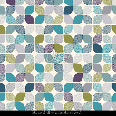 Fotobehang Betegelde caleidoscoop