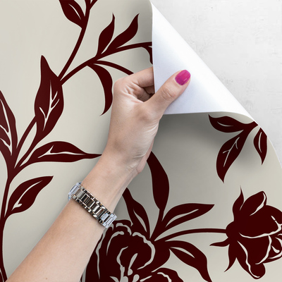 Fotobehang In de rozentuin