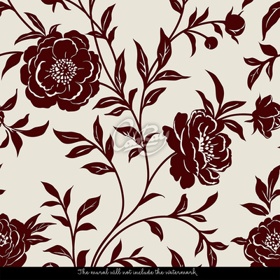 Fotobehang In de rozentuin