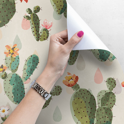 Fotobehang Cactushoek