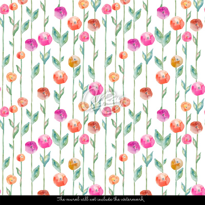 Fotobehang Lenteweide