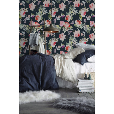 Fotobehang Nacht tussen de bloemen