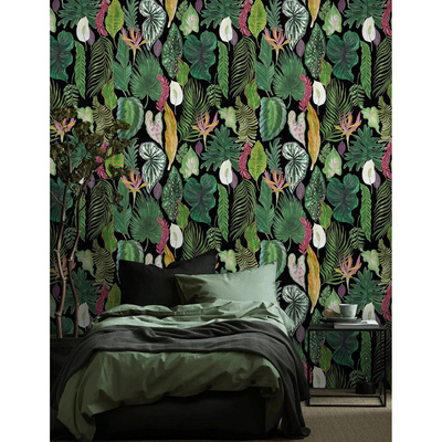 Fotobehang Tropische jungle 's nachts