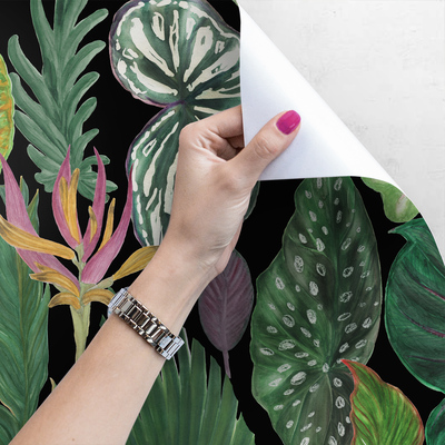 Fotobehang Tropische jungle 's nachts