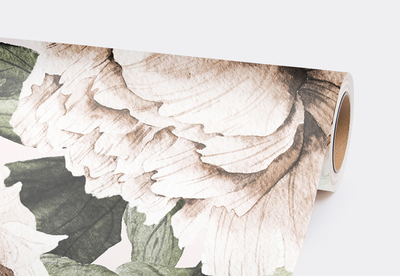 Fotobehang Bloeiende pioenrozen