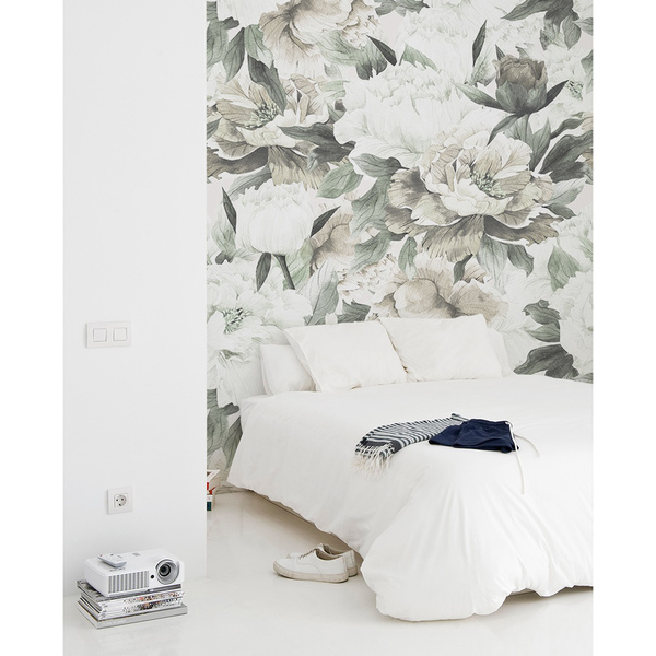 Fotobehang Wakker worden met een boeket bloemen