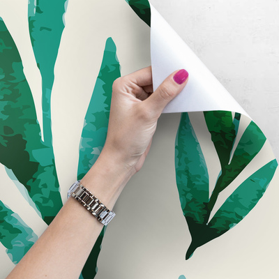 Fotobehang Lentebladeren