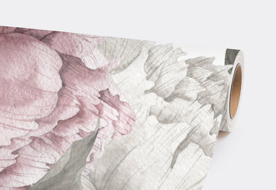 Fotobehang Barokke pioenrozen