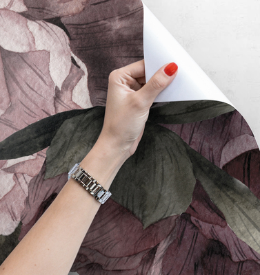 Fotobehang Barokke pioenrozen