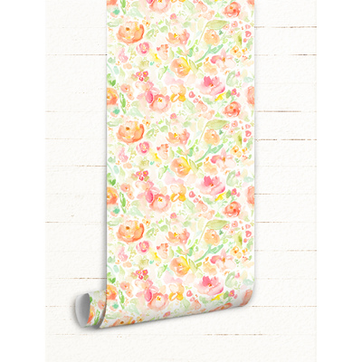 Fotobehang Bloemen in regenboogkleuren