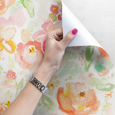 Fotobehang Bloemen in regenboogkleuren