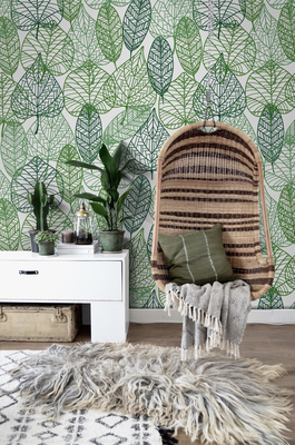 Fotobehang Opengewerkt bos