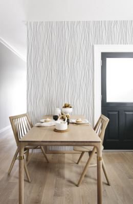 Fotobehang In de stromende regen